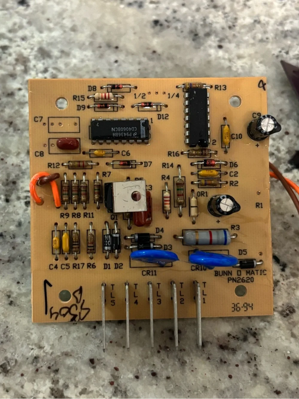 BUNN-O-MATIC 2620 STF-15/20 Timer Control Board NOS Coffee Brewer Part P/N 02620